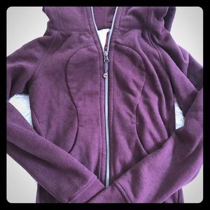 Deep Purple Lululemon Hooded Zip Up